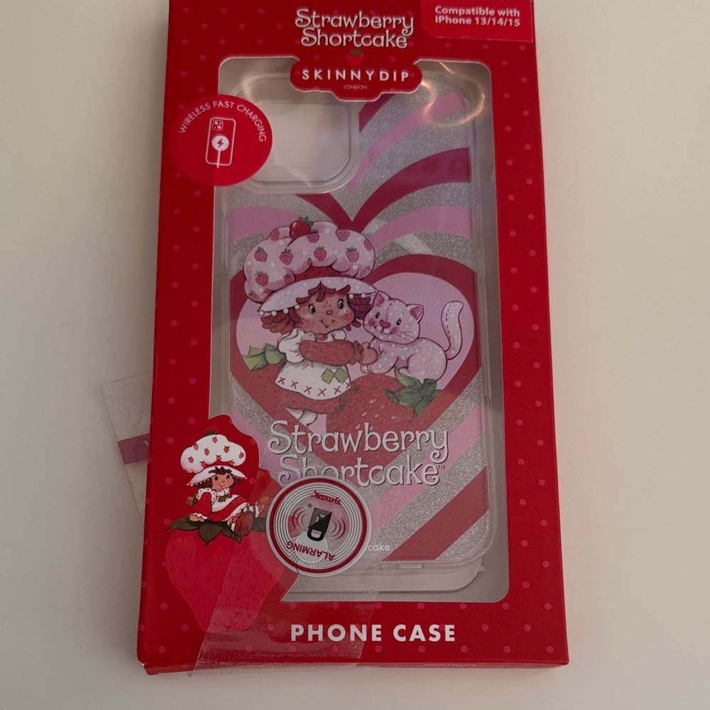 NIB Strawberry Shortcake Skinnydip iPhone Case - Red and Pink IPhone 13/14/15